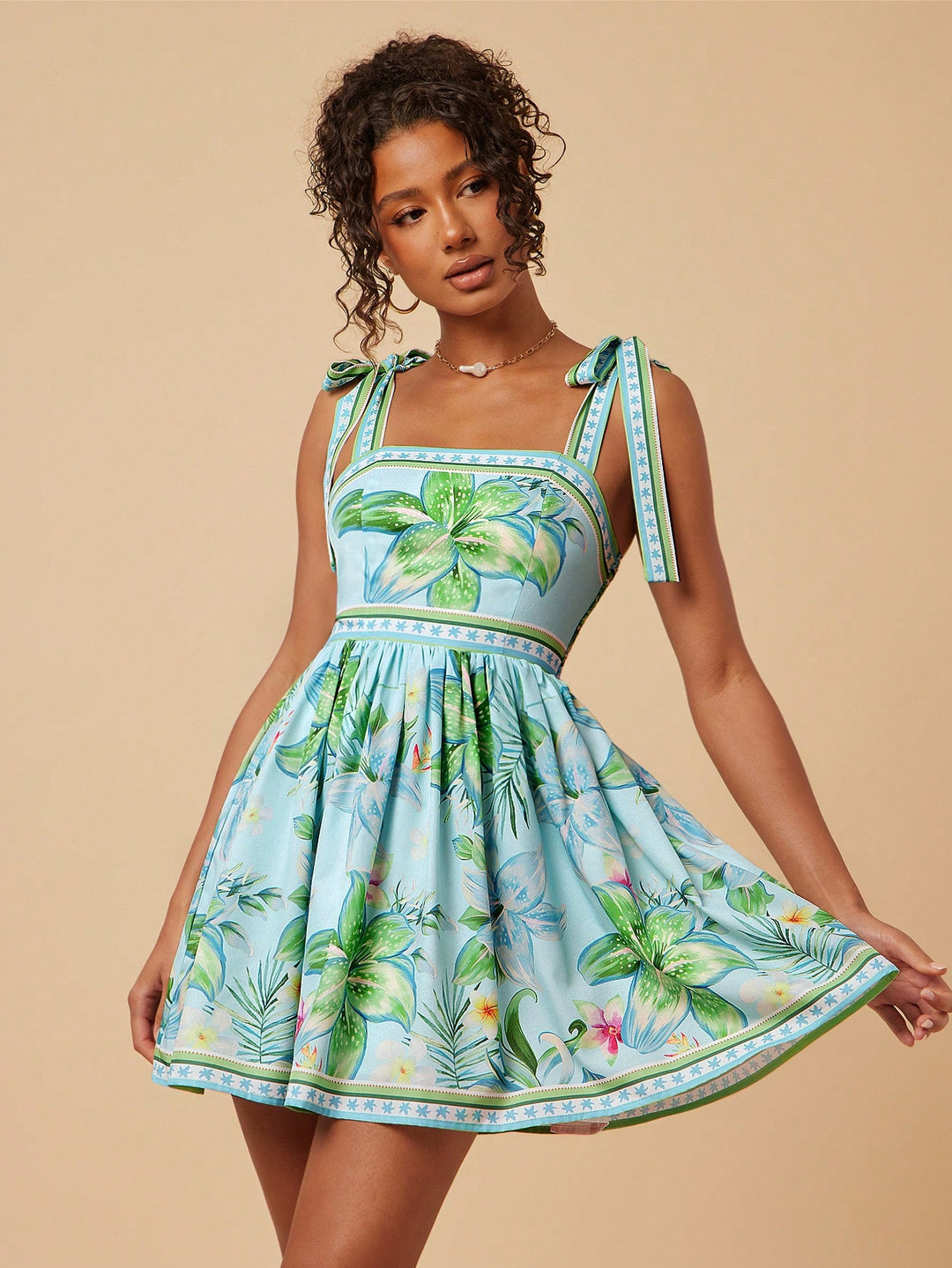 Rochie mini SHEIN, verde