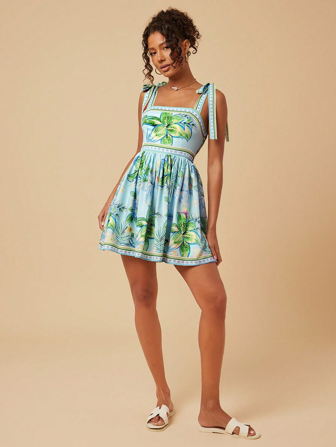 Rochie mini SHEIN, verde
