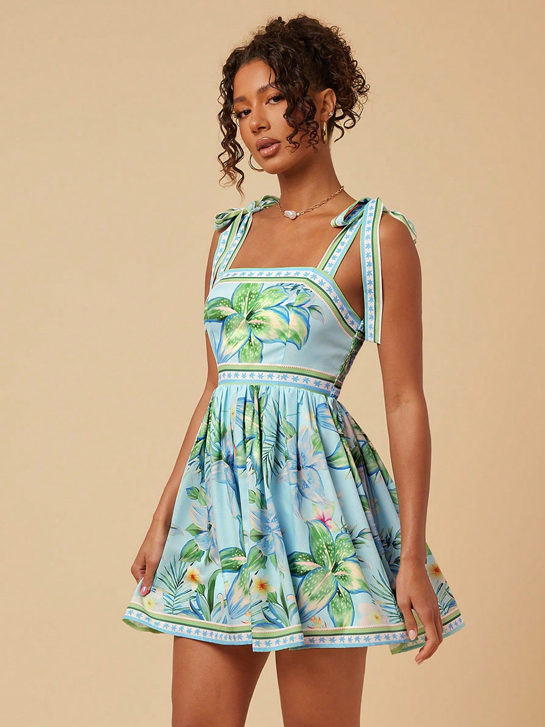 Rochie mini SHEIN, verde