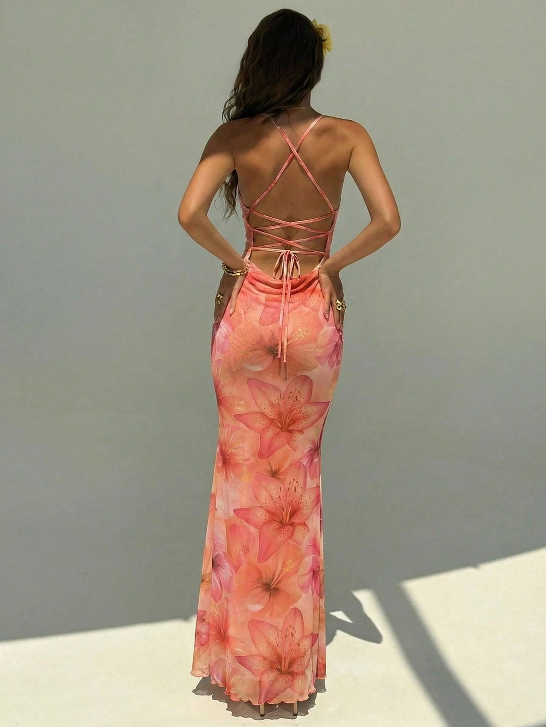 Rochie maxi SHEIN, mix culori