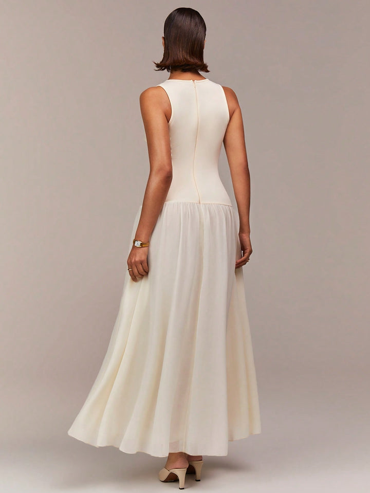 Rochie maxi SHEIN, bej