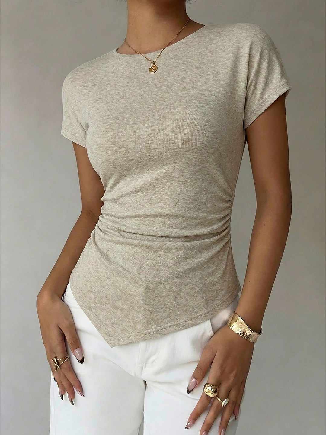 Tricou SHEIN, bej