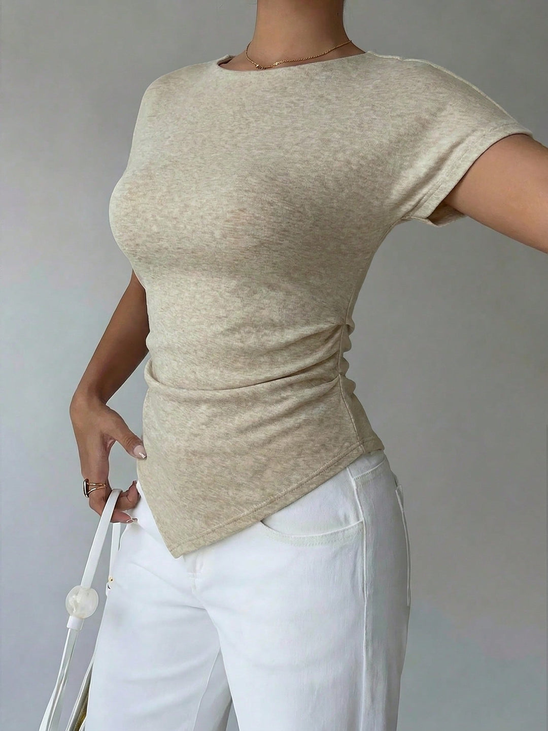 Tricou SHEIN, bej