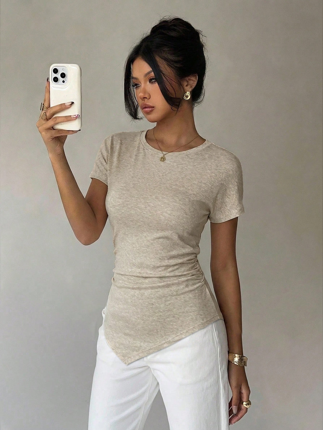 Tricou SHEIN, bej