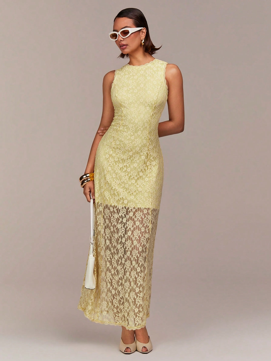 Rochie maxi SHEIN, galben