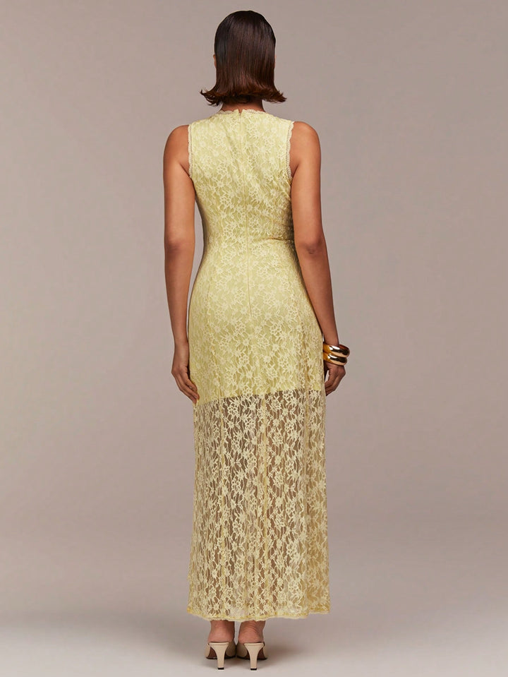 Rochie maxi SHEIN, galben