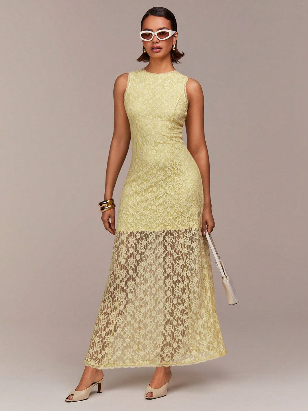 Rochie maxi SHEIN, galben
