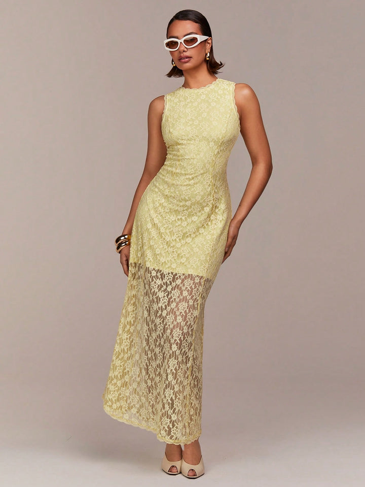 Rochie maxi SHEIN, galben