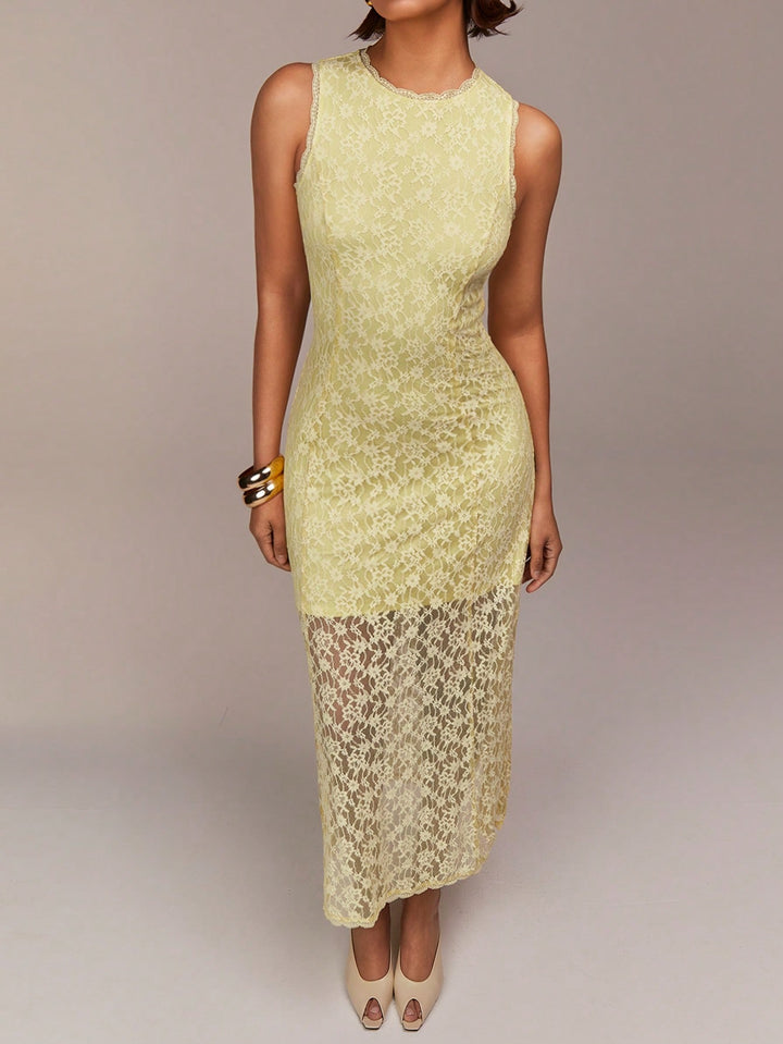 Rochie maxi SHEIN, galben