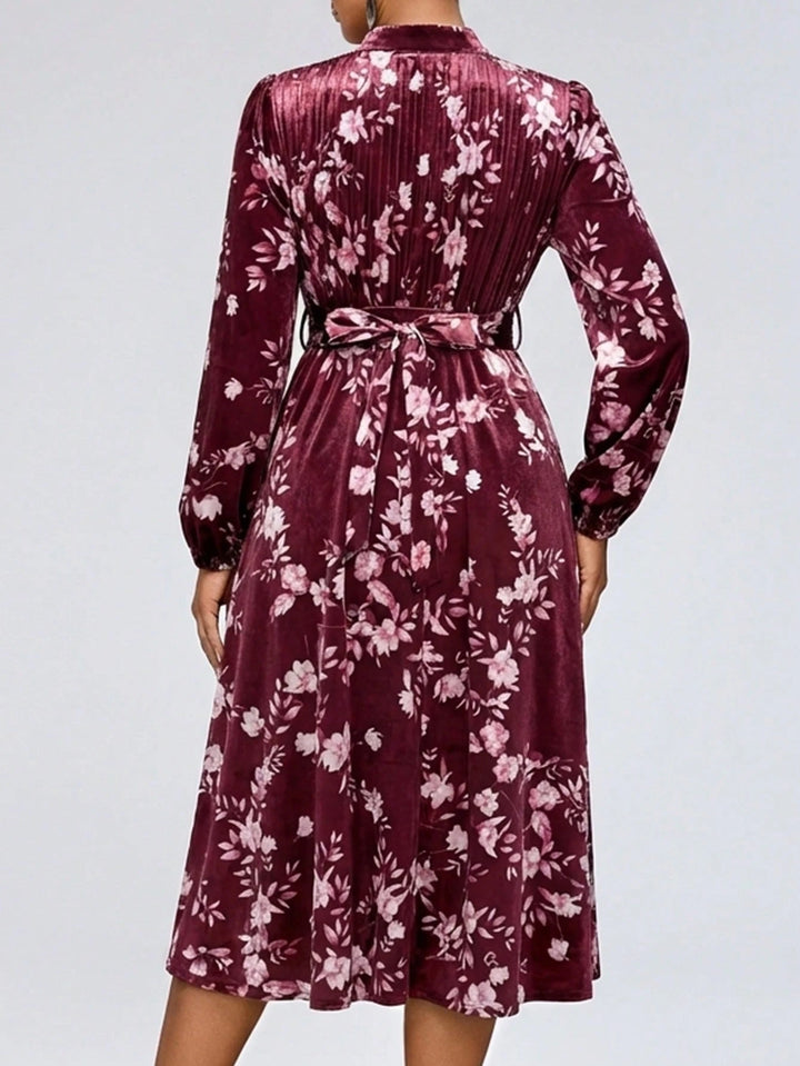 SHEIN bordó midiruha