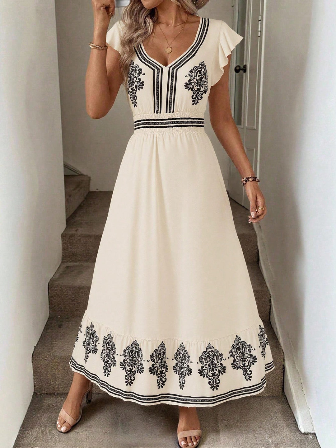 Rochie maxi SHEIN, mix culori