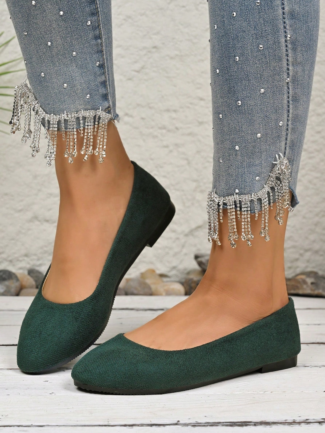 Balerini SHEIN, verde