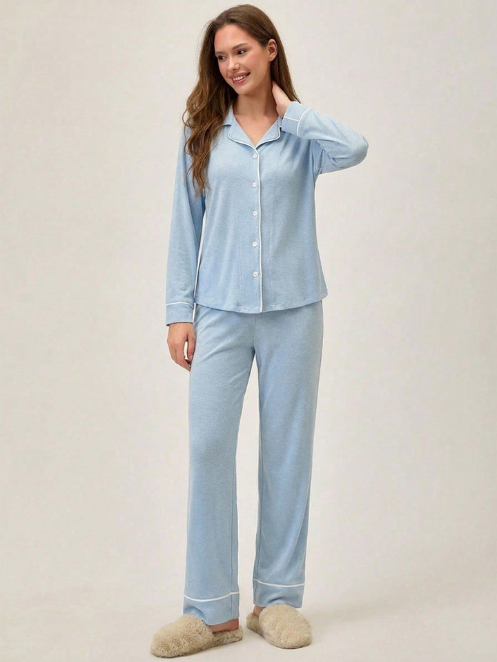 Pijama SHEIN, albastru