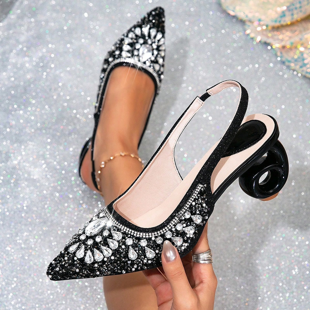 Pantofi cu toc SHEIN, negru