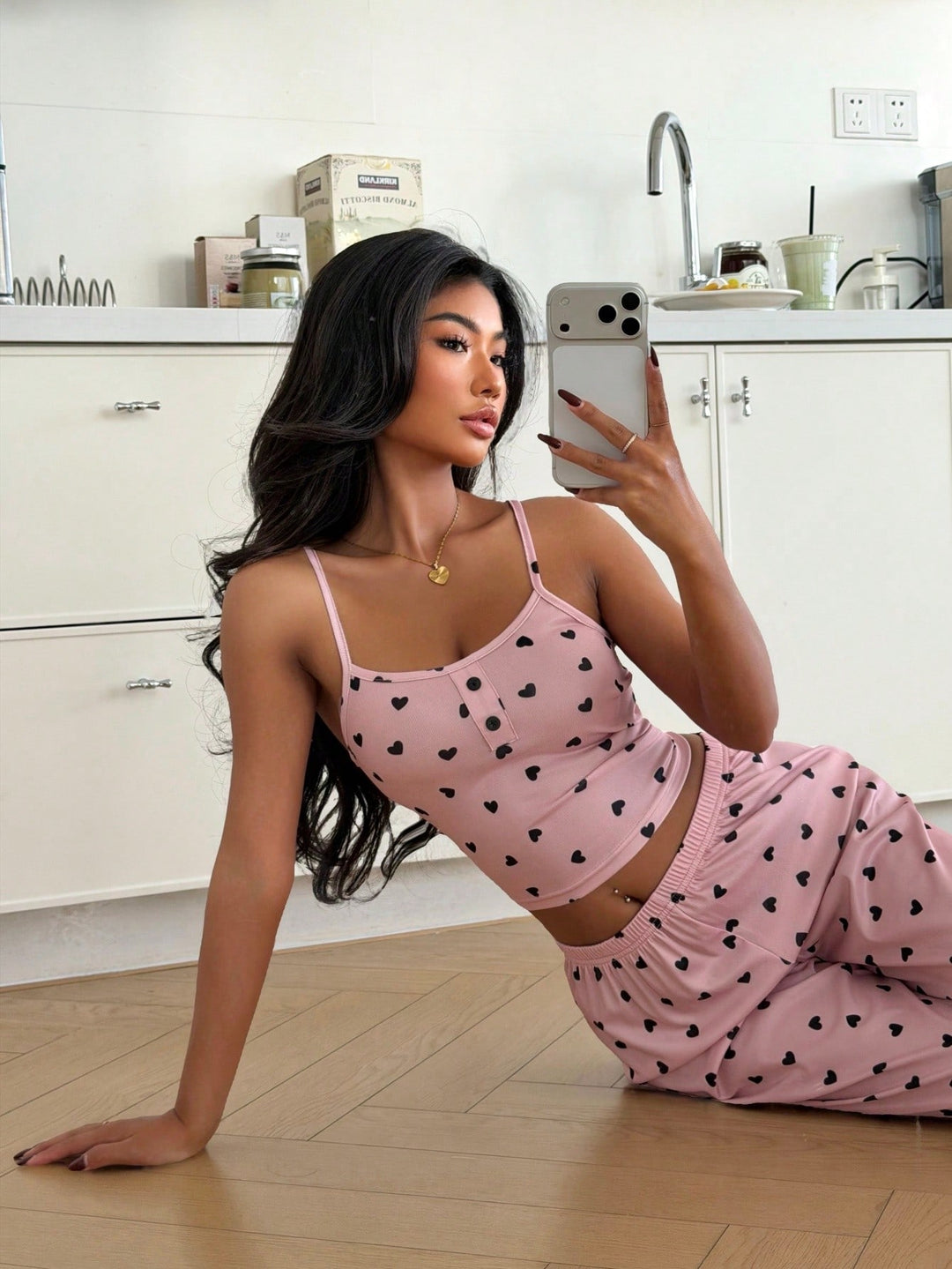 Pijama SHEIN, roz