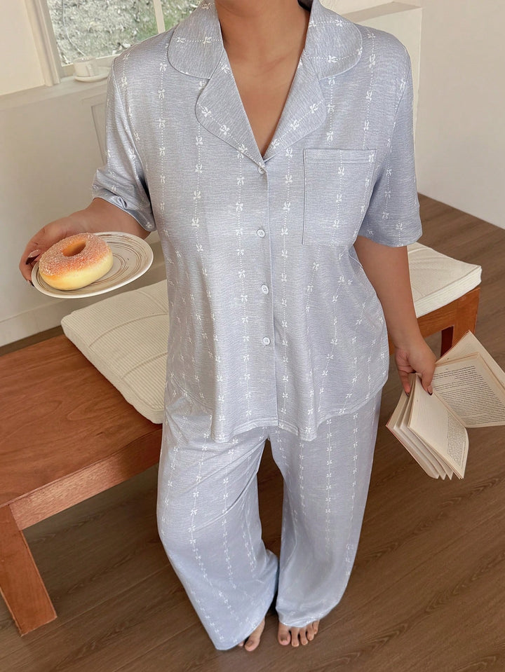 Compleu pijamale SHEIN, gri