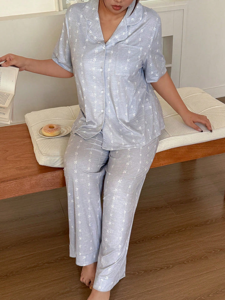 Compleu pijamale SHEIN, gri