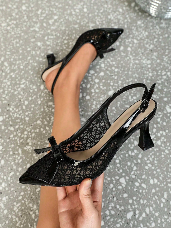 Pantofi cu toc SHEIN, negru