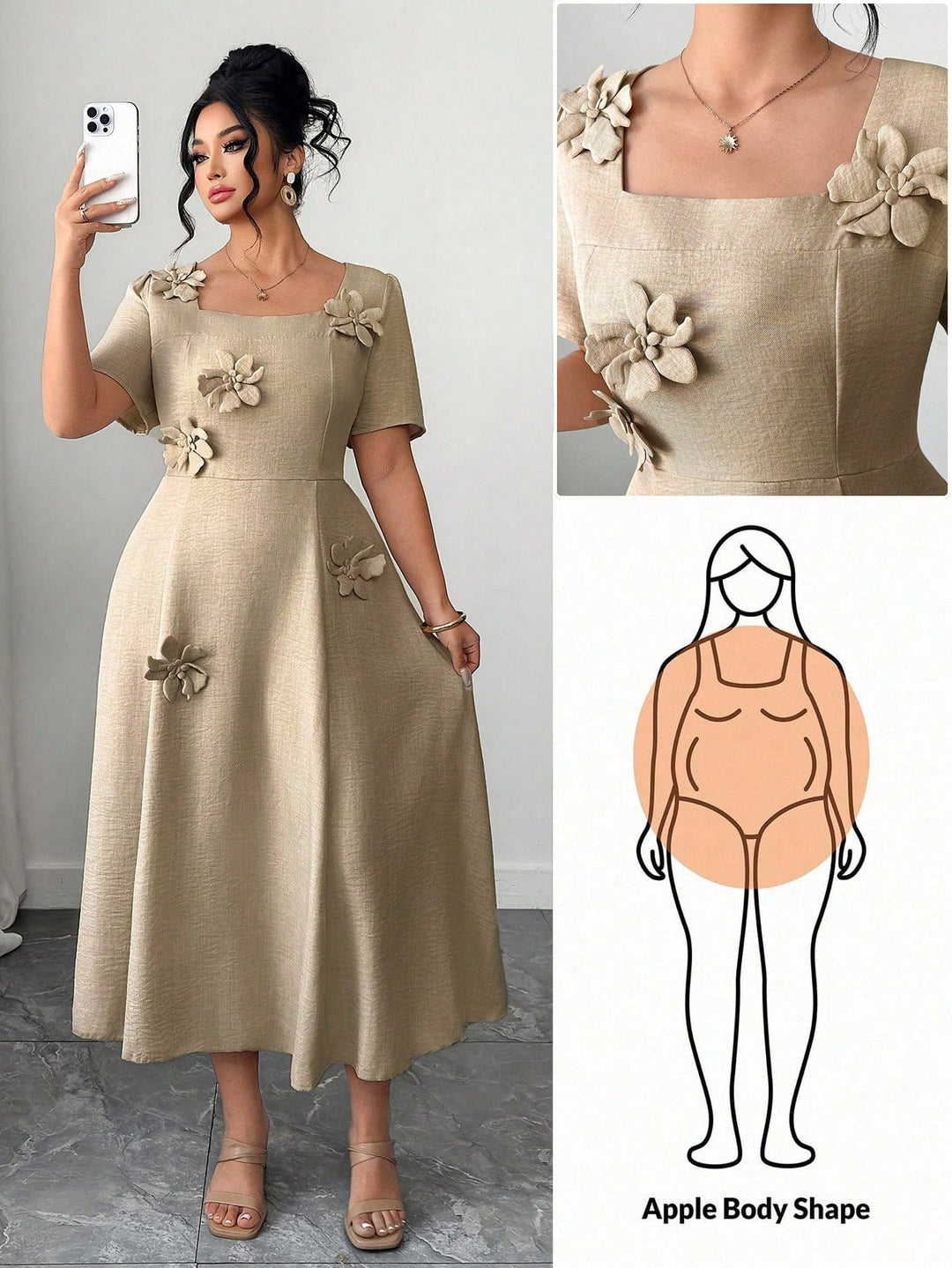 Rochie SHEIN, portocaliu