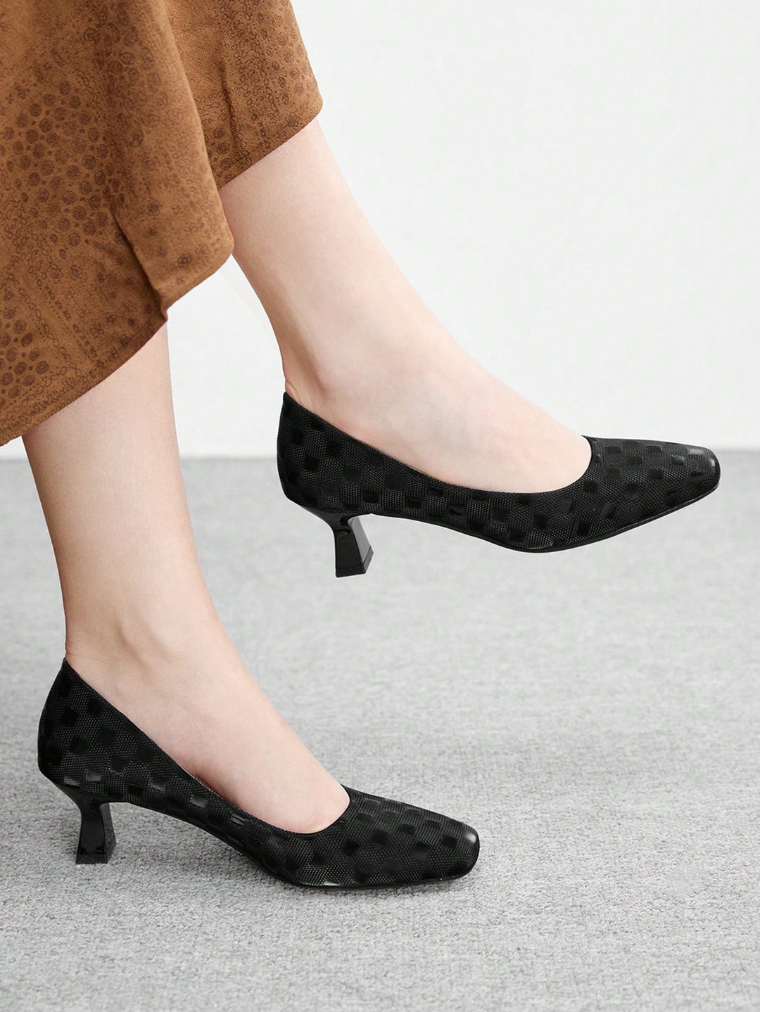 Pantofi cu toc SHEIN, negru