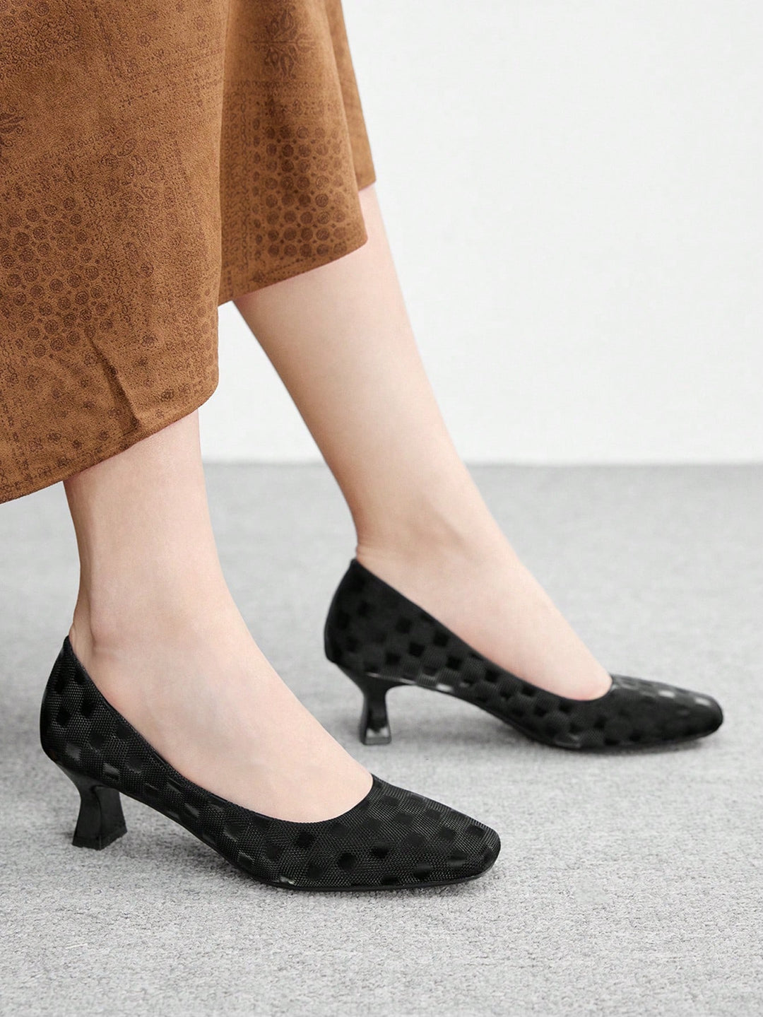 Pantofi cu toc SHEIN, negru