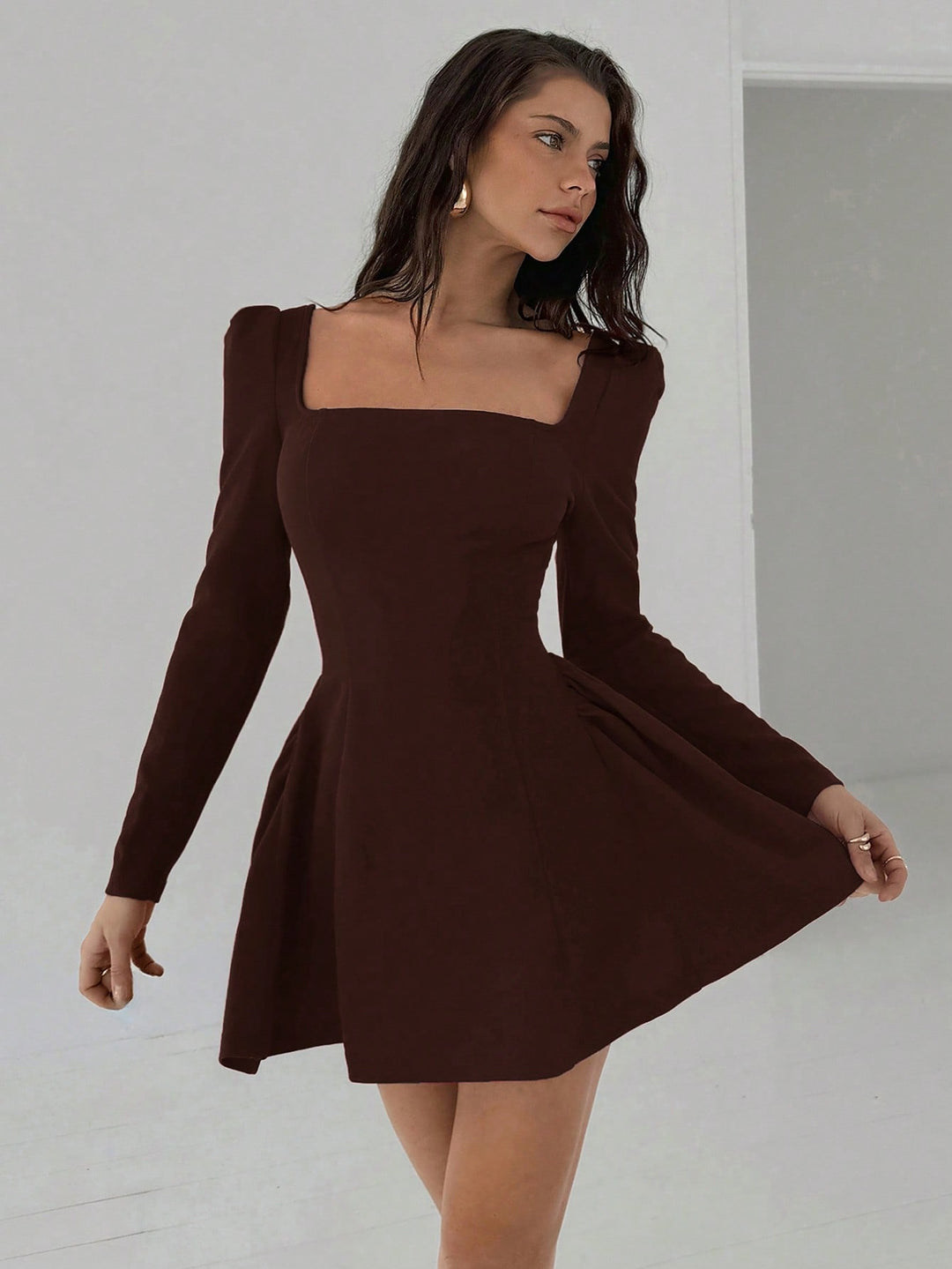 Rochie mini SHEIN, maro
