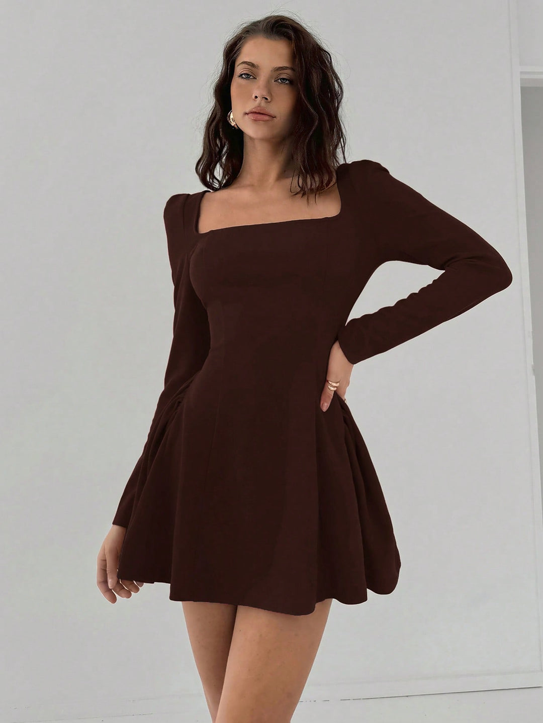Rochie mini SHEIN, maro