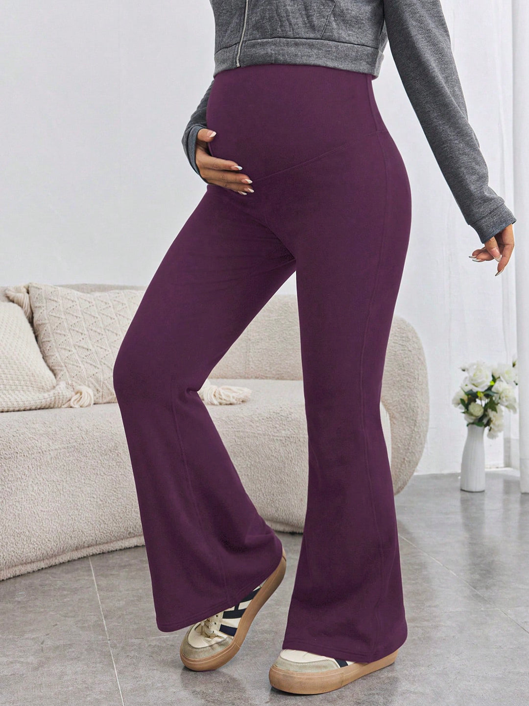 Pantaloni SHEIN, vișiniu