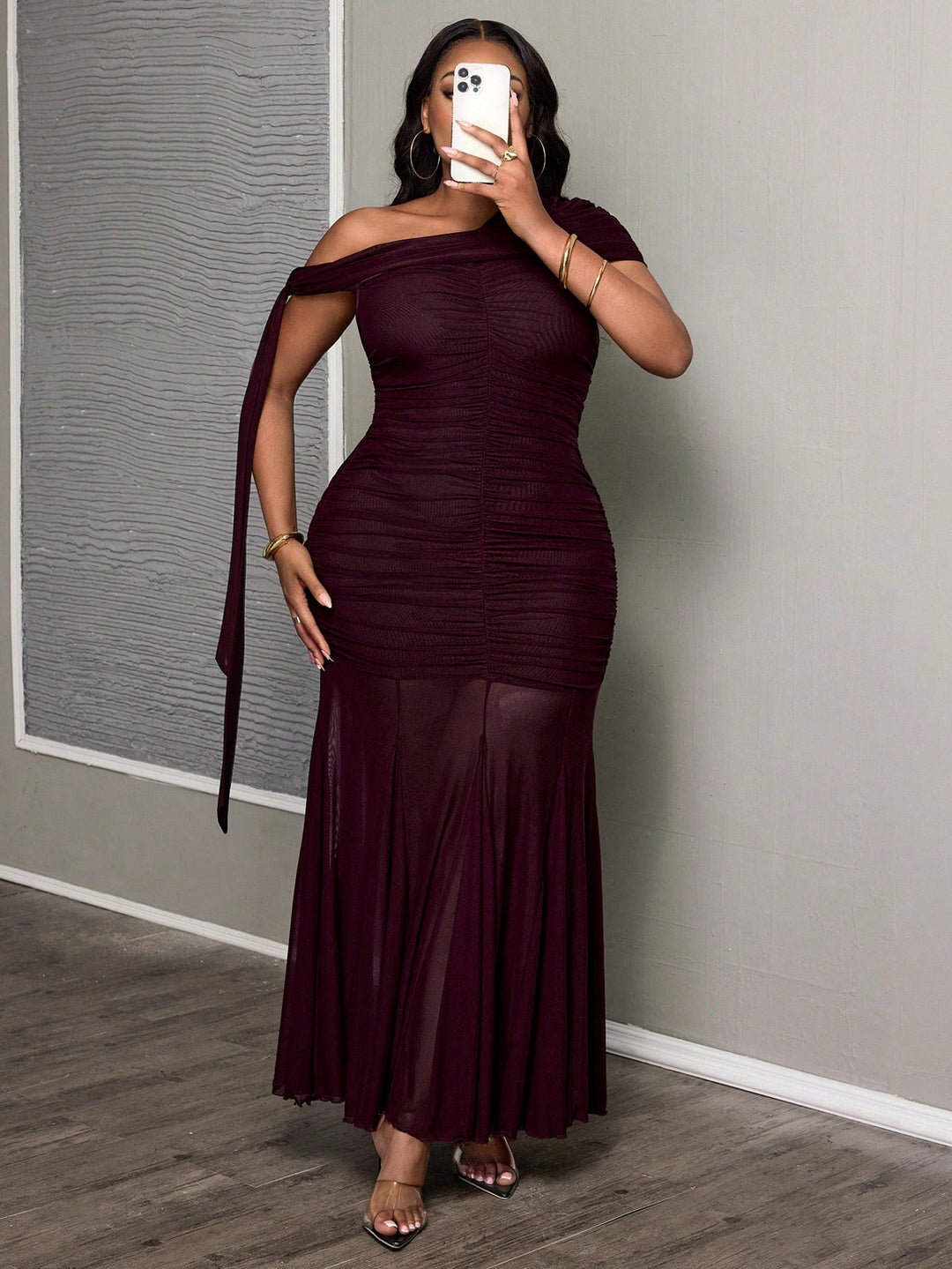 Rochie SHEIN, maro
