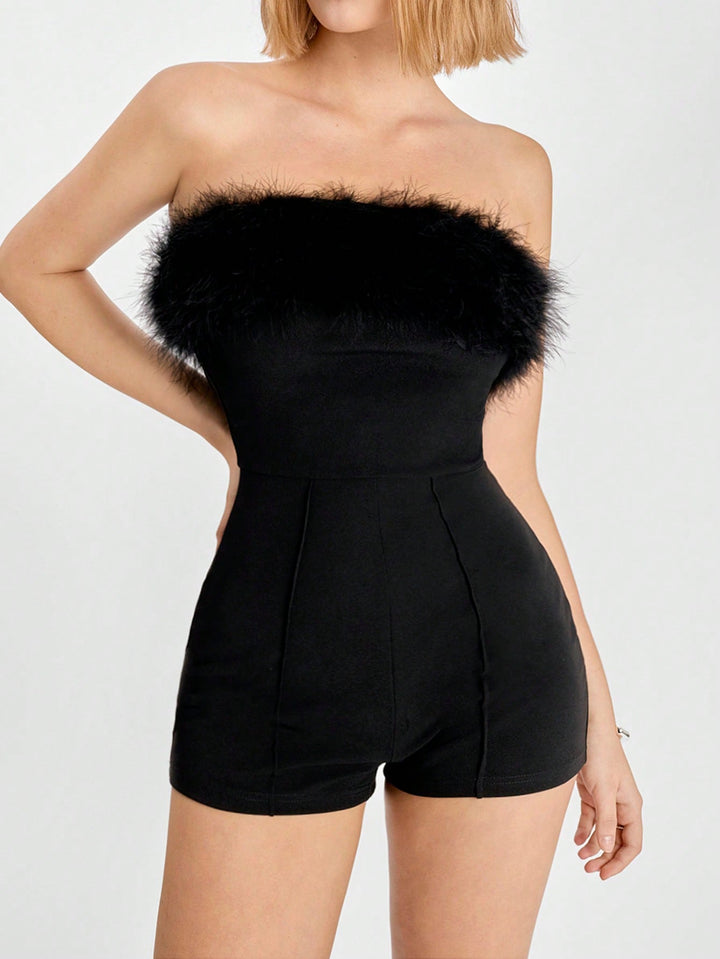 Salopetă mini SHEIN, negru