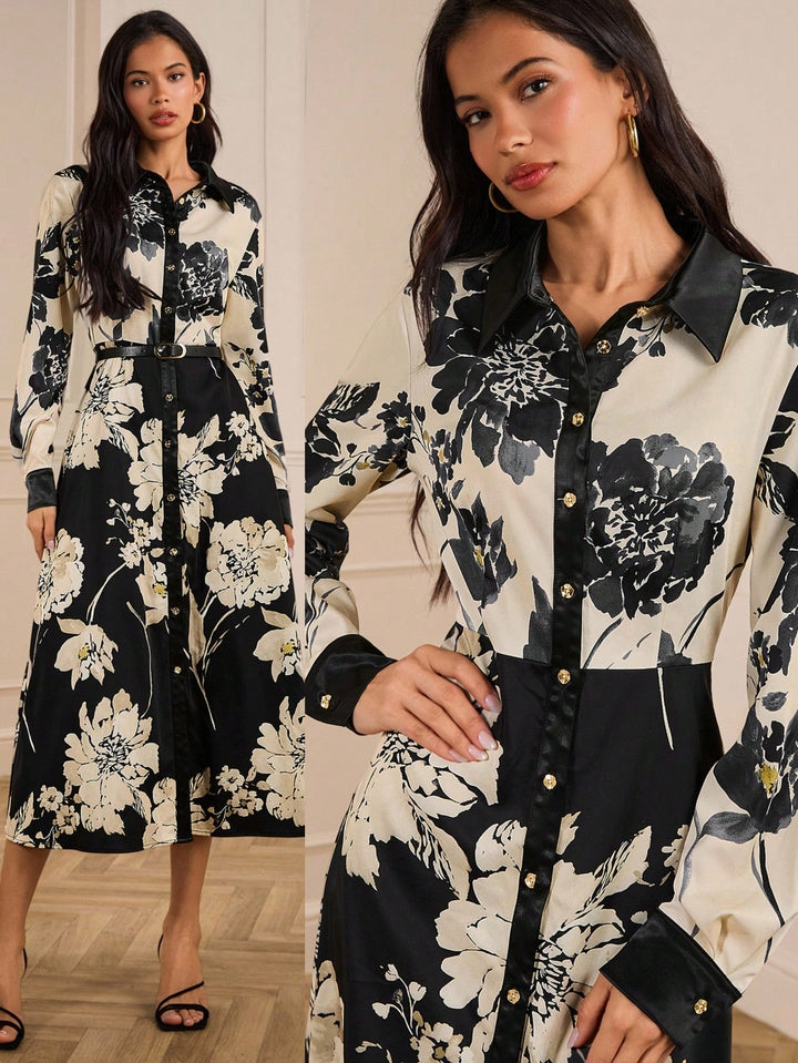 Rochie midi SHEIN, mix culori