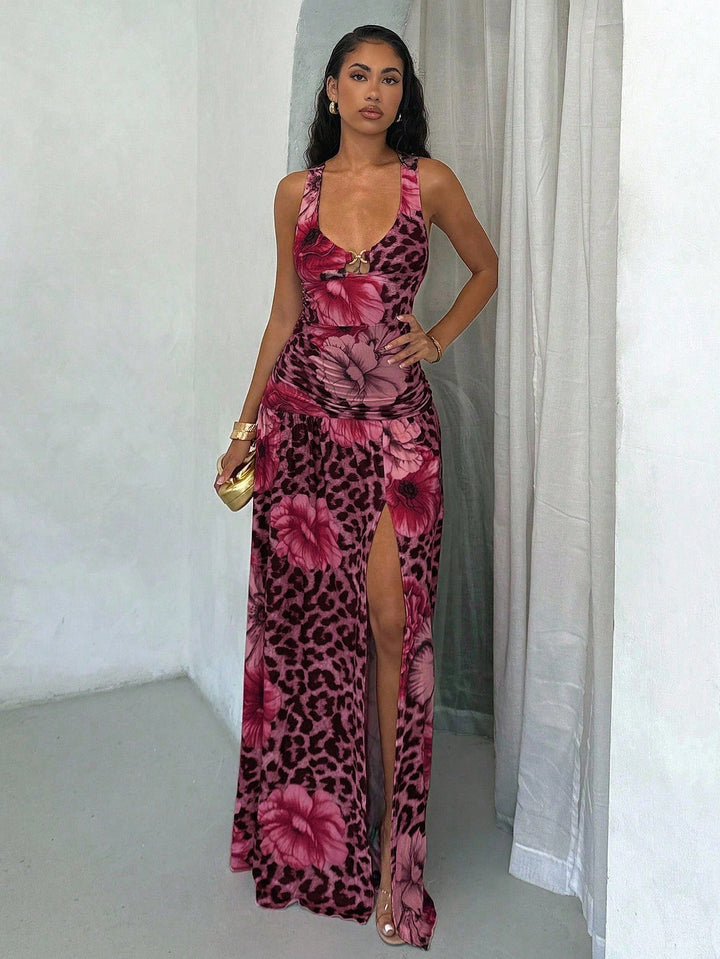 Rochie maxi SHEIN, roz