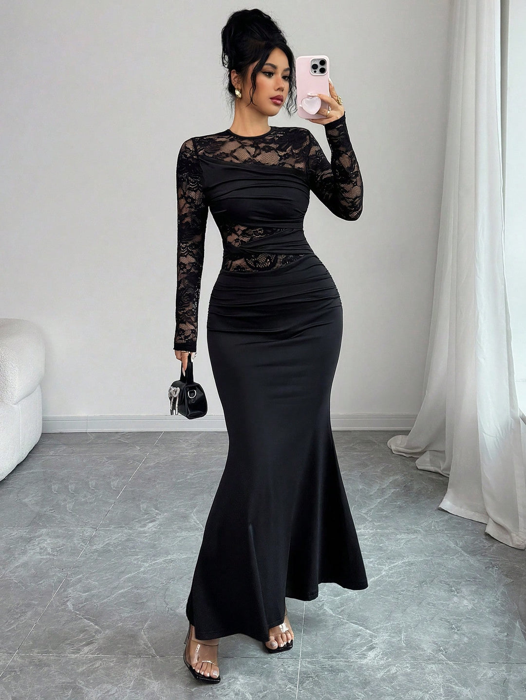 Rochie maxi SHEIN, negru