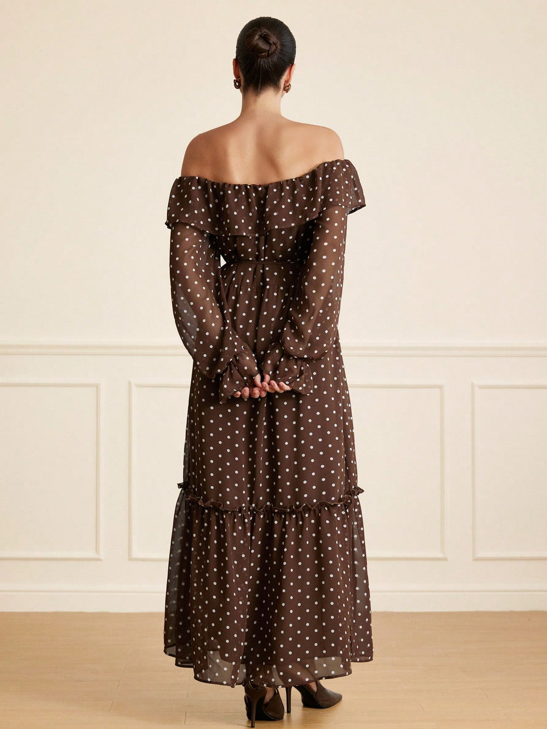Rochie maxi SHEIN, maro