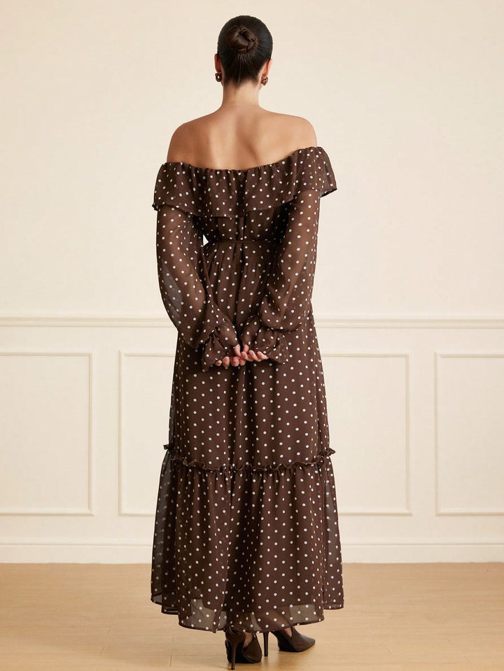 Rochie maxi SHEIN, maro