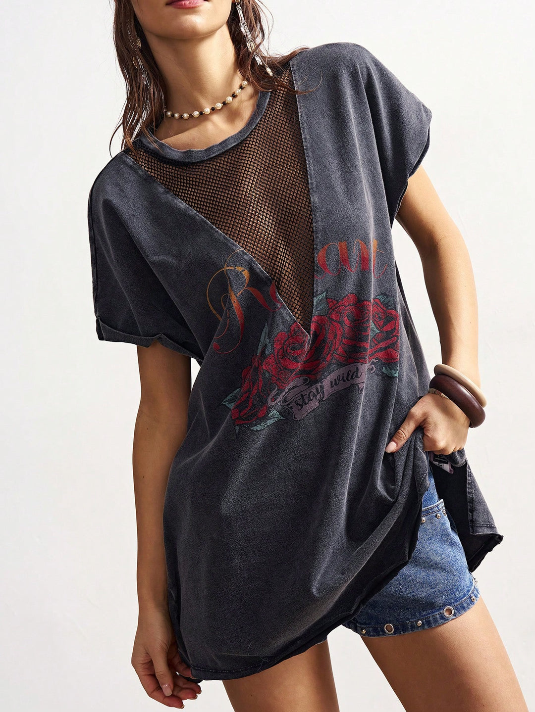 Tricou SHEIN, gri