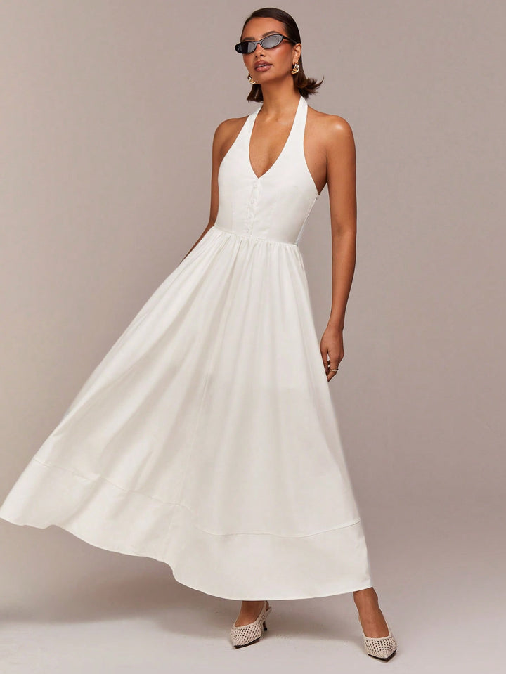 Rochie maxi SHEIN, alb