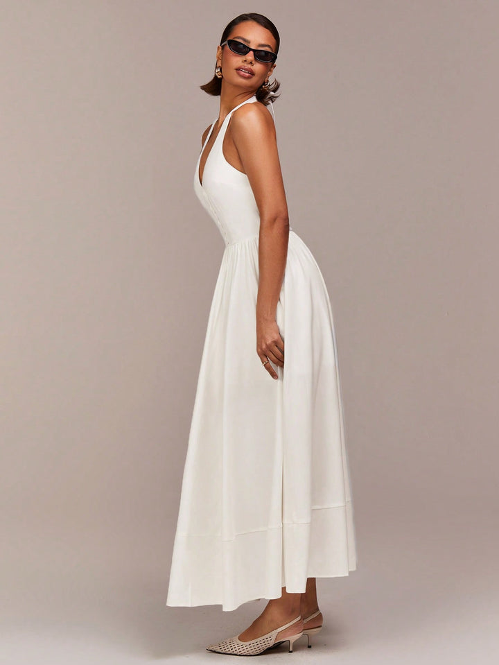 Rochie maxi SHEIN, alb