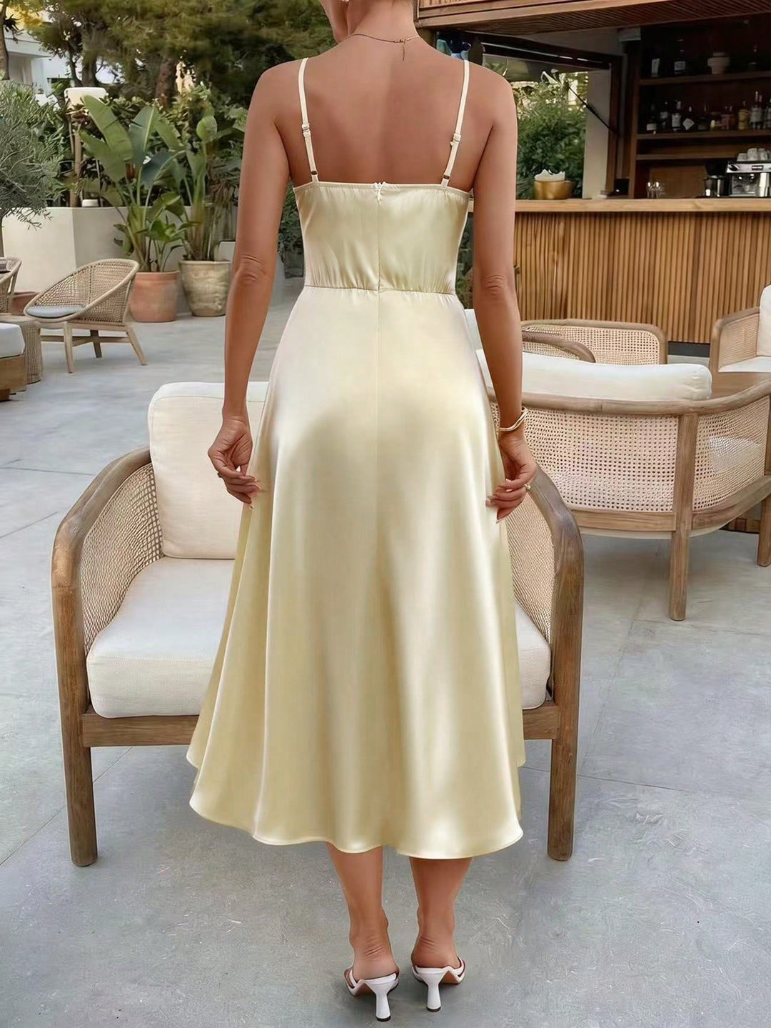 Rochie midi SHEIN, galben