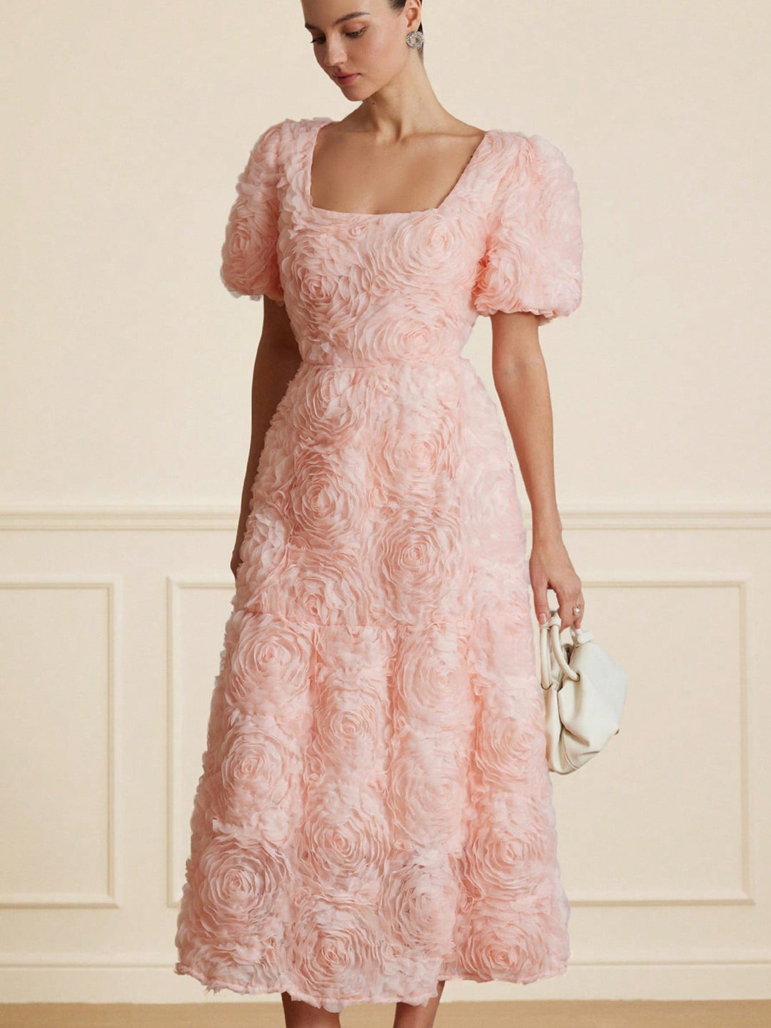 Rochie midi SHEIN, roz