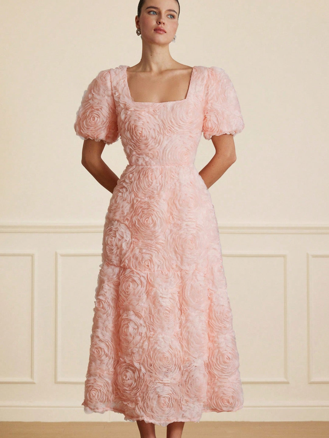 Rochie midi SHEIN, roz