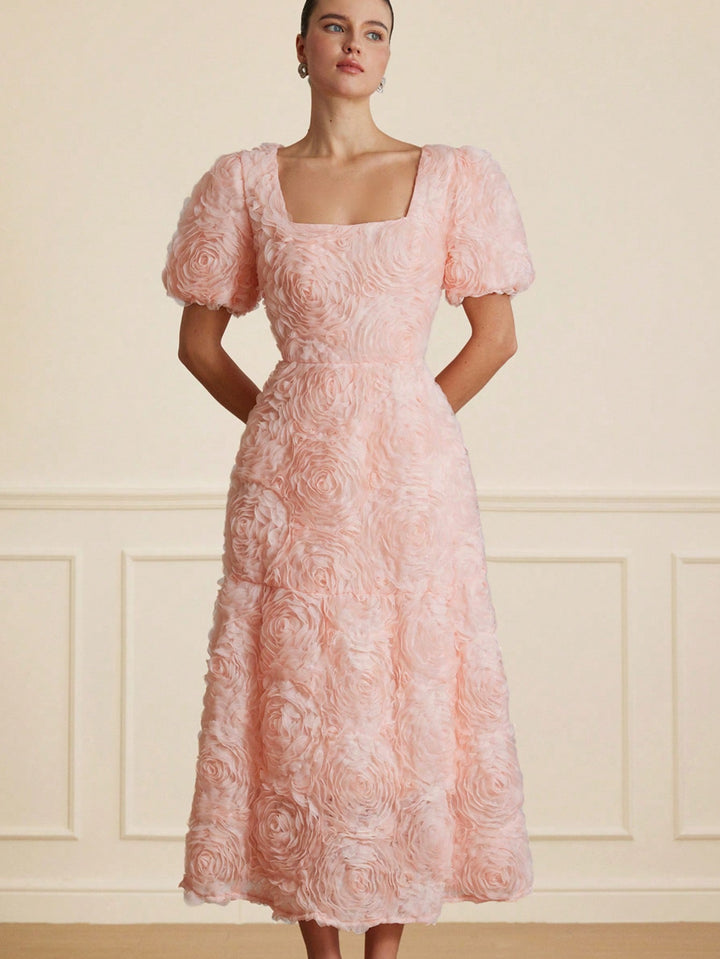 Rochie midi SHEIN, roz
