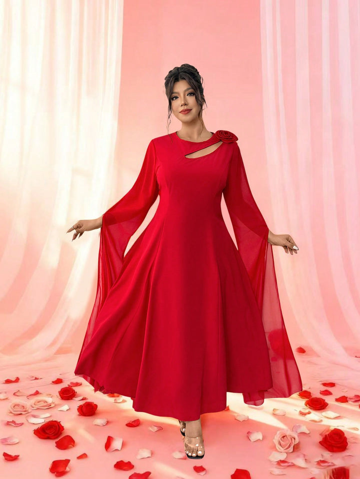 SHEIN maxi ruha, piros