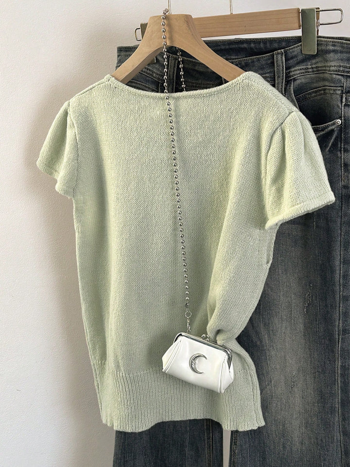 Tricou tricotat SHEIN
