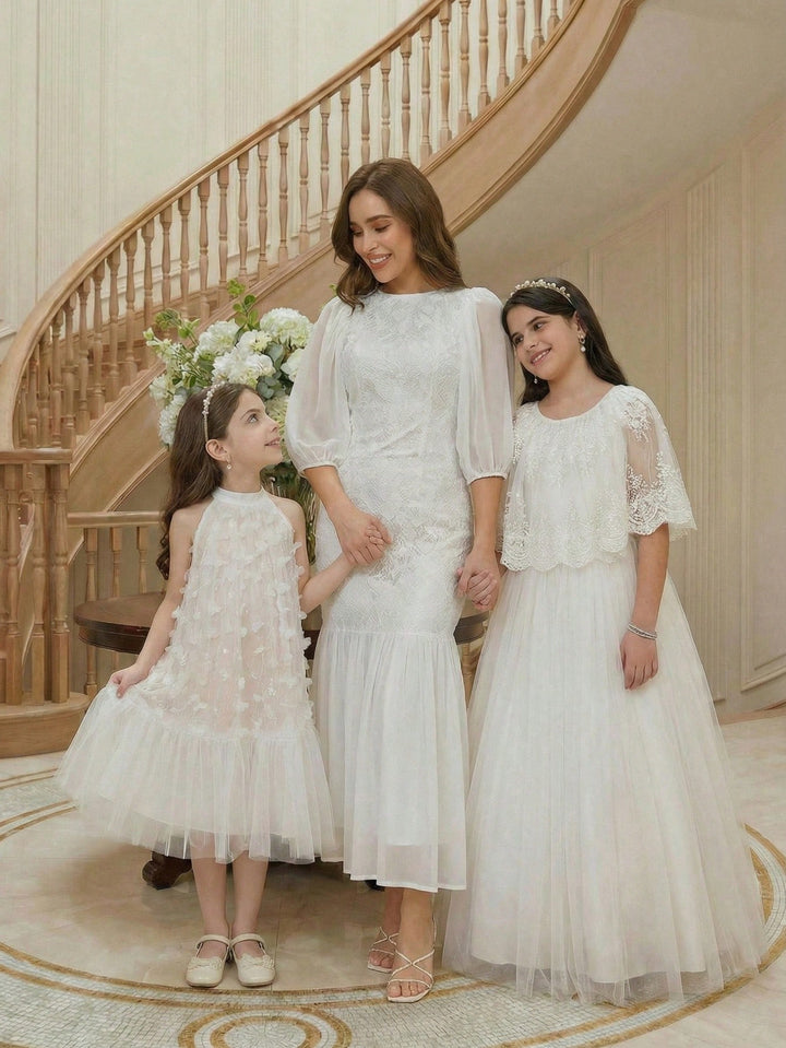 Rochie maxi SHEIN, alb
