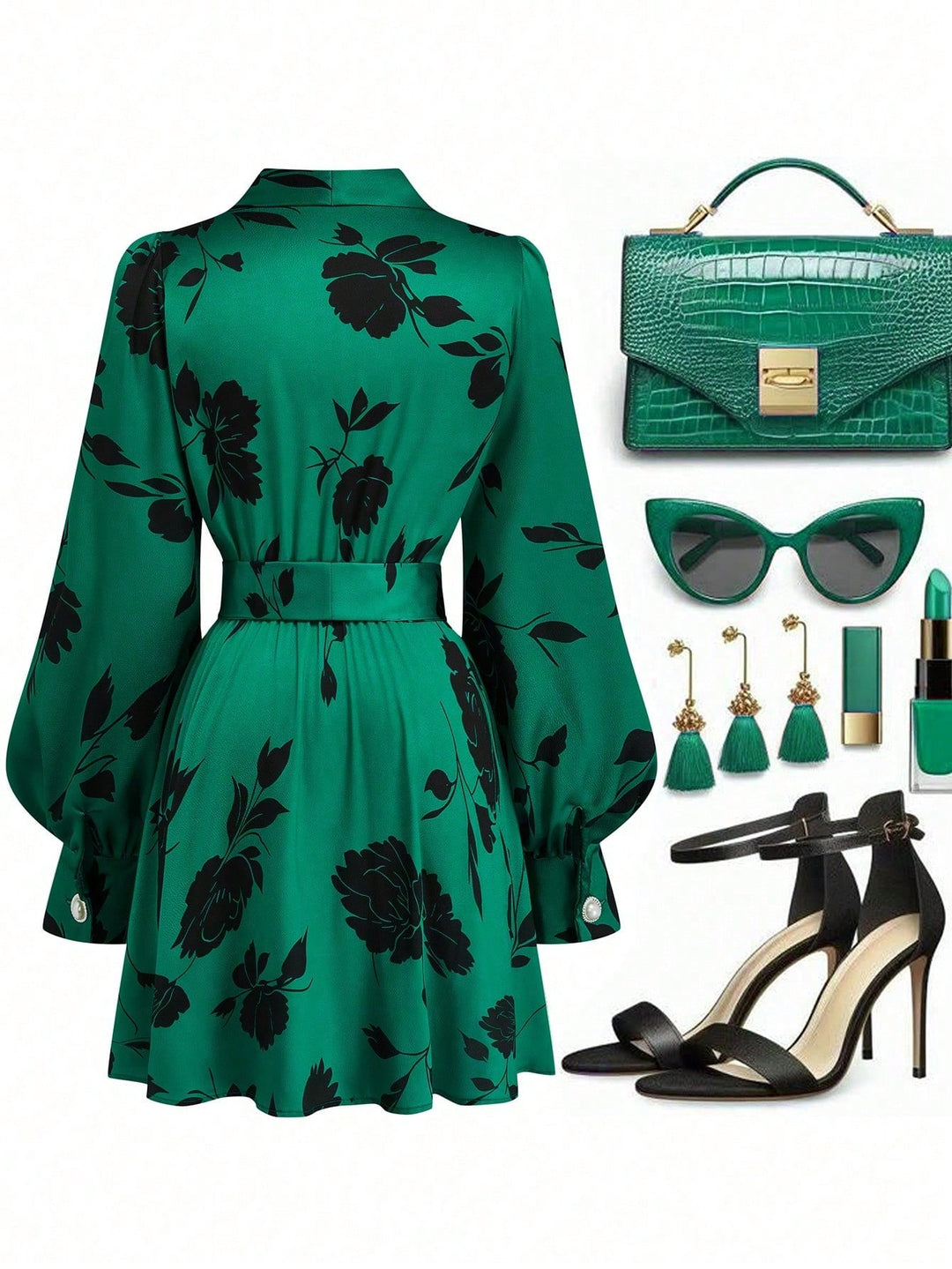 Rochie SHEIN, verde