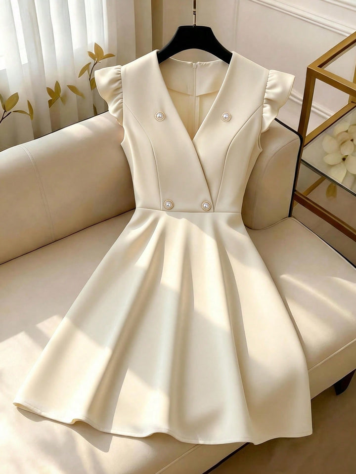 Rochie midi SHEIN, bej
