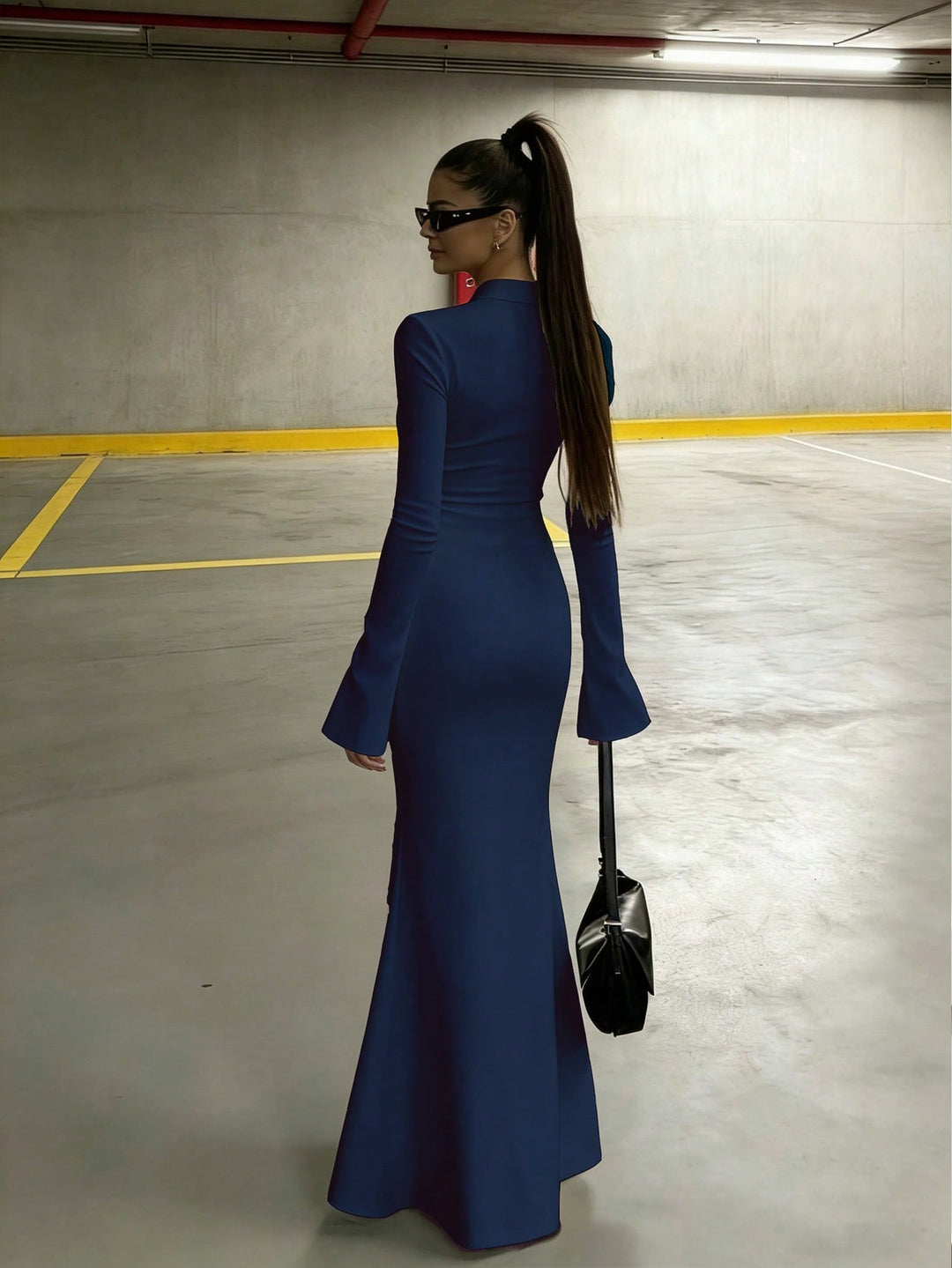 Rochie maxi SHEIN, albastru