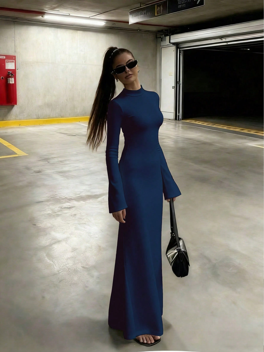 Rochie maxi SHEIN, albastru
