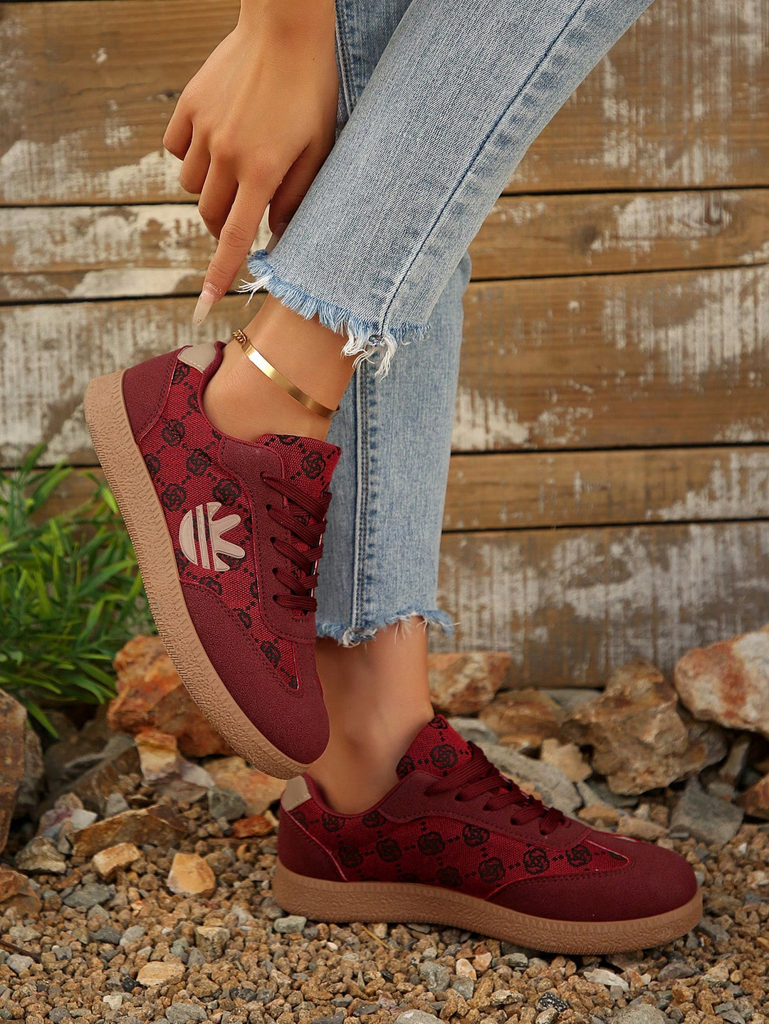 Pantofi sport SHEIN, vișiniu